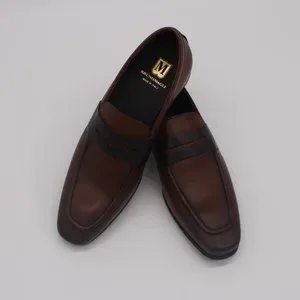BRUNO MAGLI MINEO COGNAC CALF LEATHER PENNY LOAFERS BRUNO MAGLI MINEO COGNAC CALF LEATHER PENNY LOAFERS Size 11  main image 4